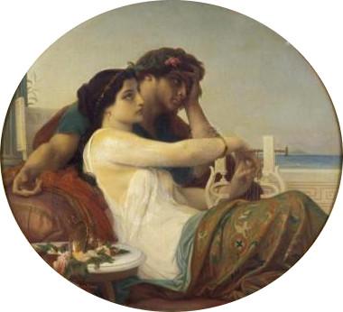 Alexandre  Cabanel Aglaida and Boniface